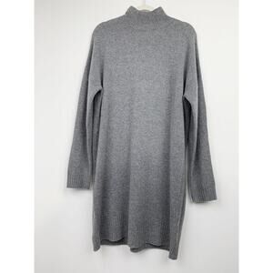 NWT Whistles Funnel Neck Knit Sweater Dress Size M GREY
